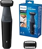 Philips Serie 3000 BG3010/15 - Afeitadora corporal apta para la ducha con 1 peines-guia 50 min de uso